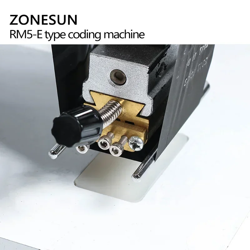 Фото Термопринтер ZONESUN ZY-RM5-E для горячей печати цветными лентами на пакетах из ПТ, ПЭ, КТ, ОПП, алюминиевой фольги №3