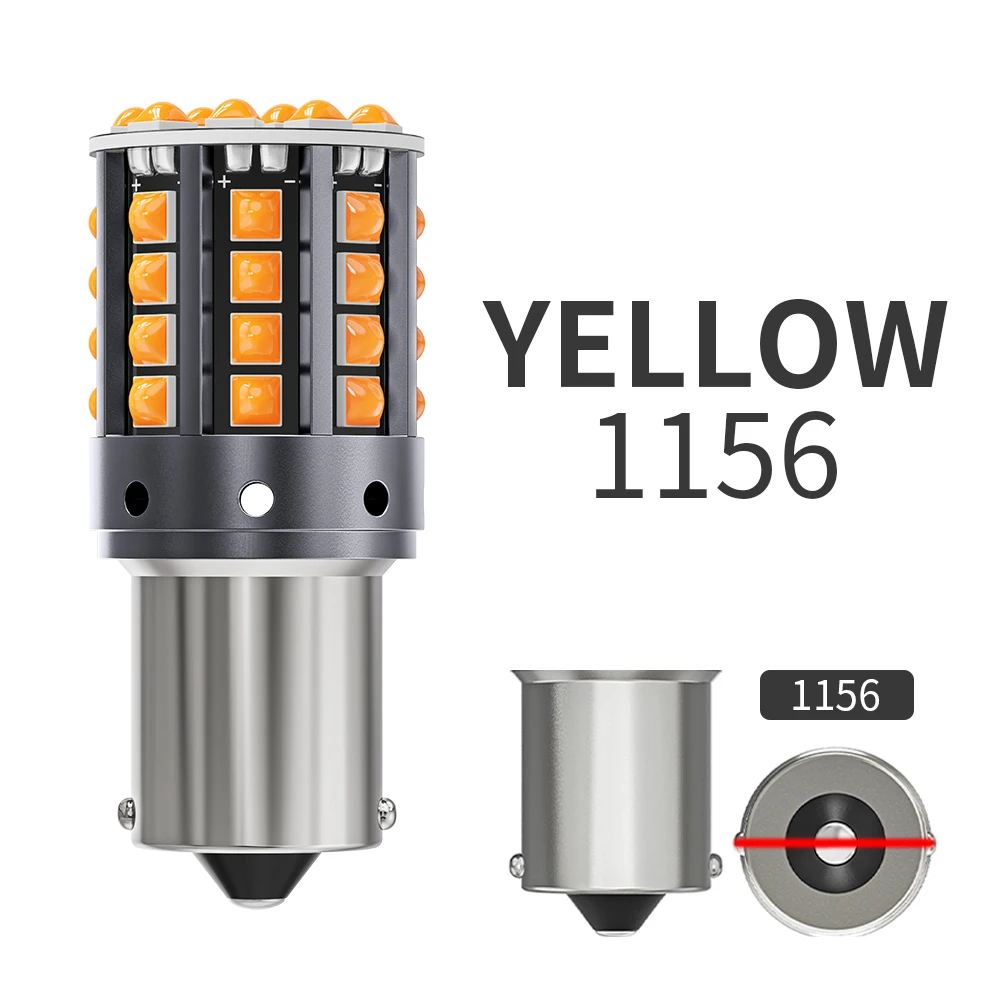 

1 × 1156 ba15s p21w лампы canbus py21w Светодиодные поворотники желтые 7440 лампы bay15d 1157 canbus Светодиодные фонари заднего хода t20 7443 стоп-сигнал