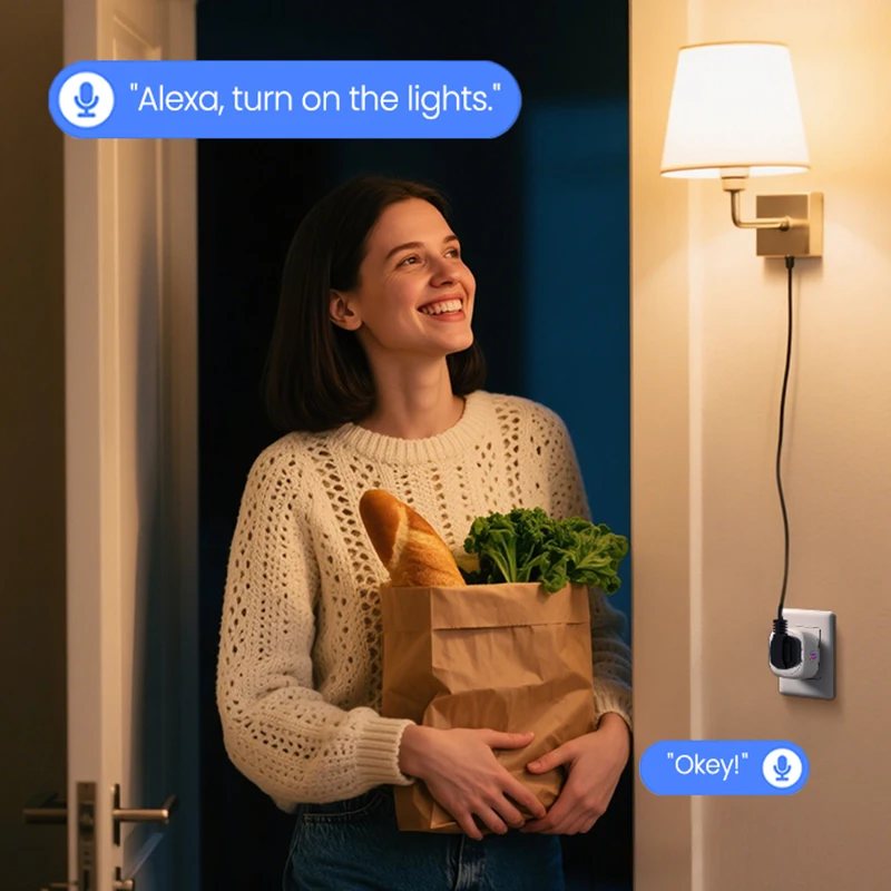 Фото Умная розетка Tuya для Южной Африки 16А/20А Zigbee с мониторингом энергопотребления, дистанционным управлением, таймером, групповым управлением и голосовым управлением для Alexa и Google Assistant. №2