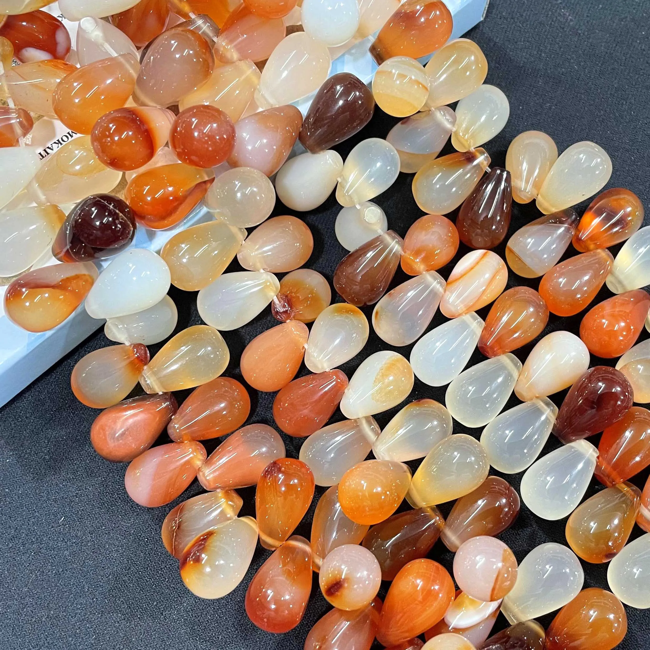 Натуральный камень в форме капли воды розовый кварц бирюза тигровый глаз