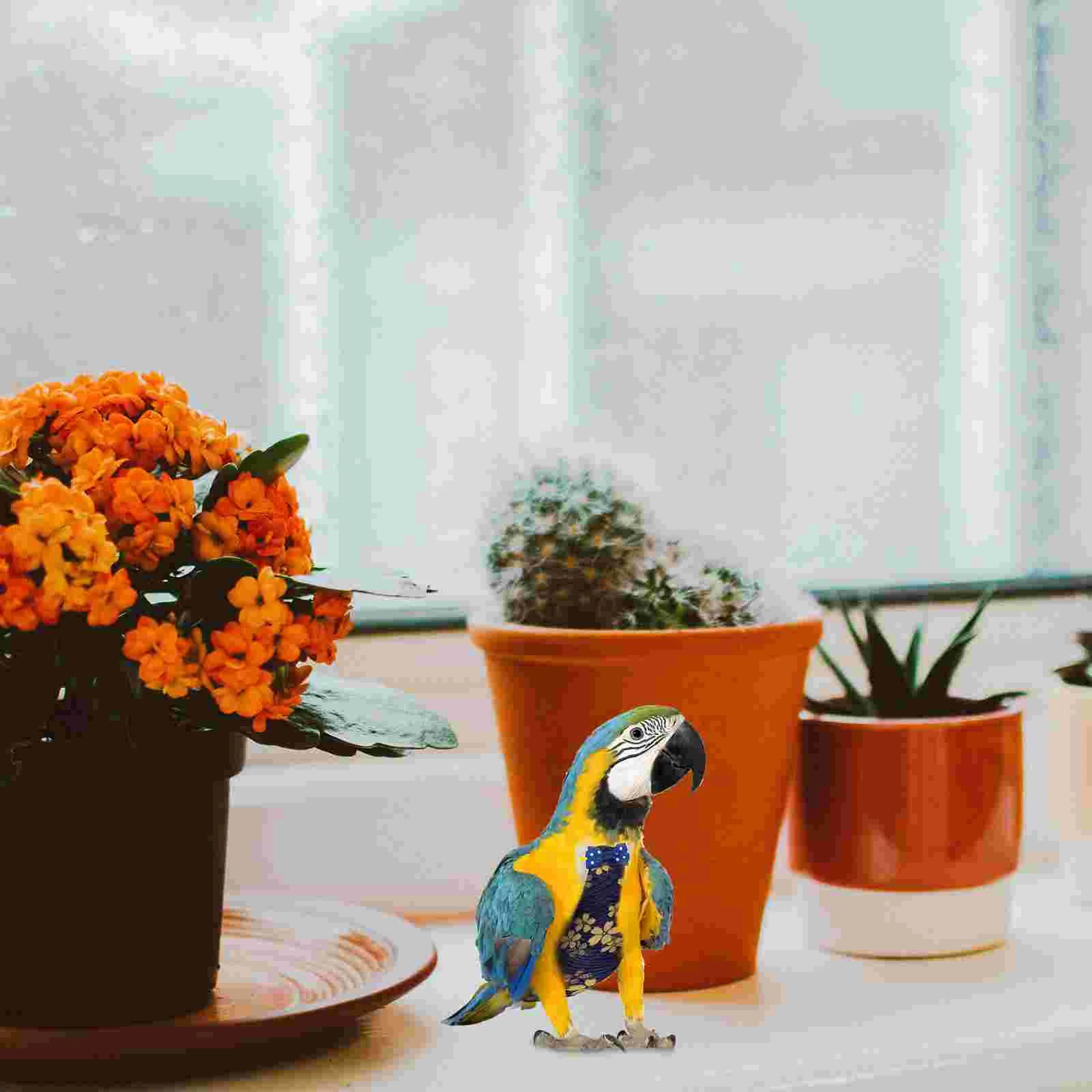 

2Pcs Creative Birds Clothing Diaper Breathable Cotton Birds Nappy Black Red