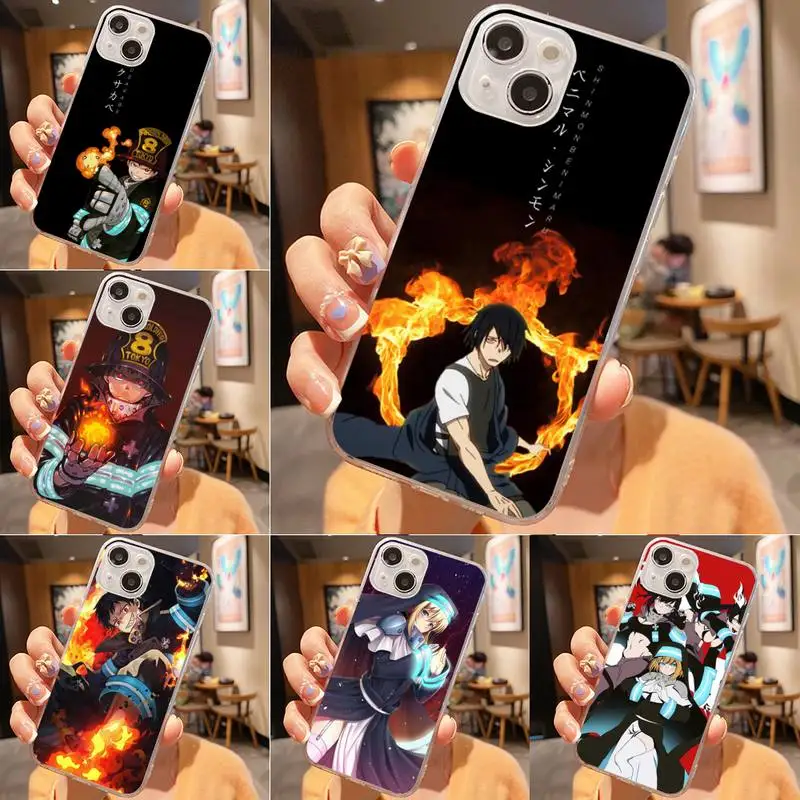 

Fire Force Phone Case For Iphone 7 8 Plus X Xr Xs 11 12 13 Se2020 Mini Mobile Iphones 14 Pro Max Case