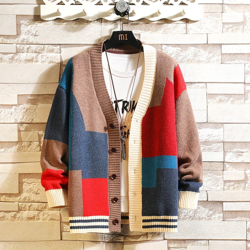 

2022 New Autum Winter Top Grade Designer Brand Luxury Fashion Knit Cardigans Sweater Men Casual Trendy Coats Jacket Men Clothes