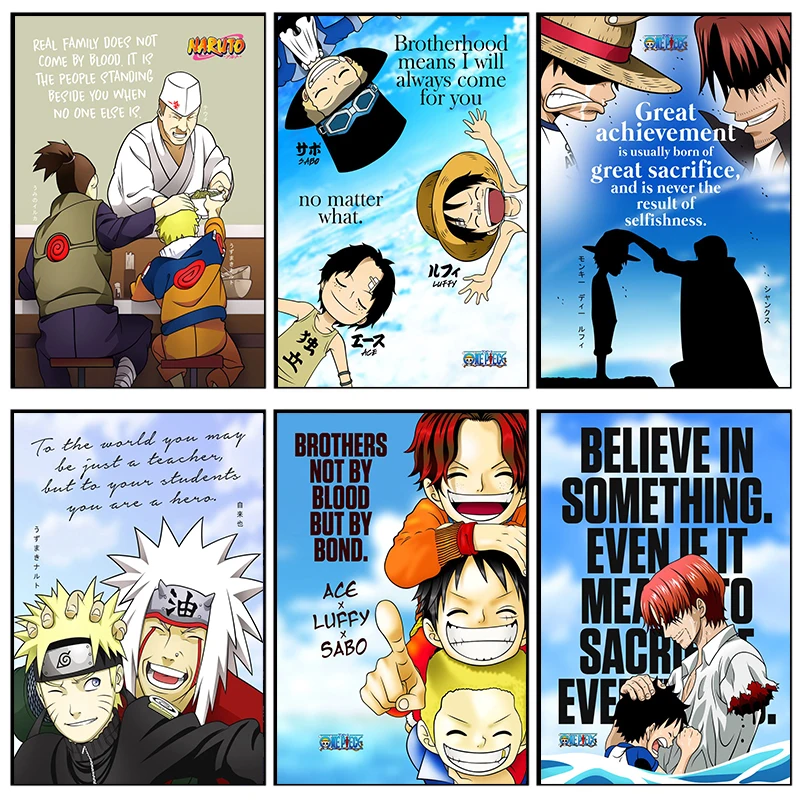 

5D DIY Diamond Painting Kit Classic Anime Naruto One Piece Luffy for Living Study Home Children Room Bedroom Wall Decoration