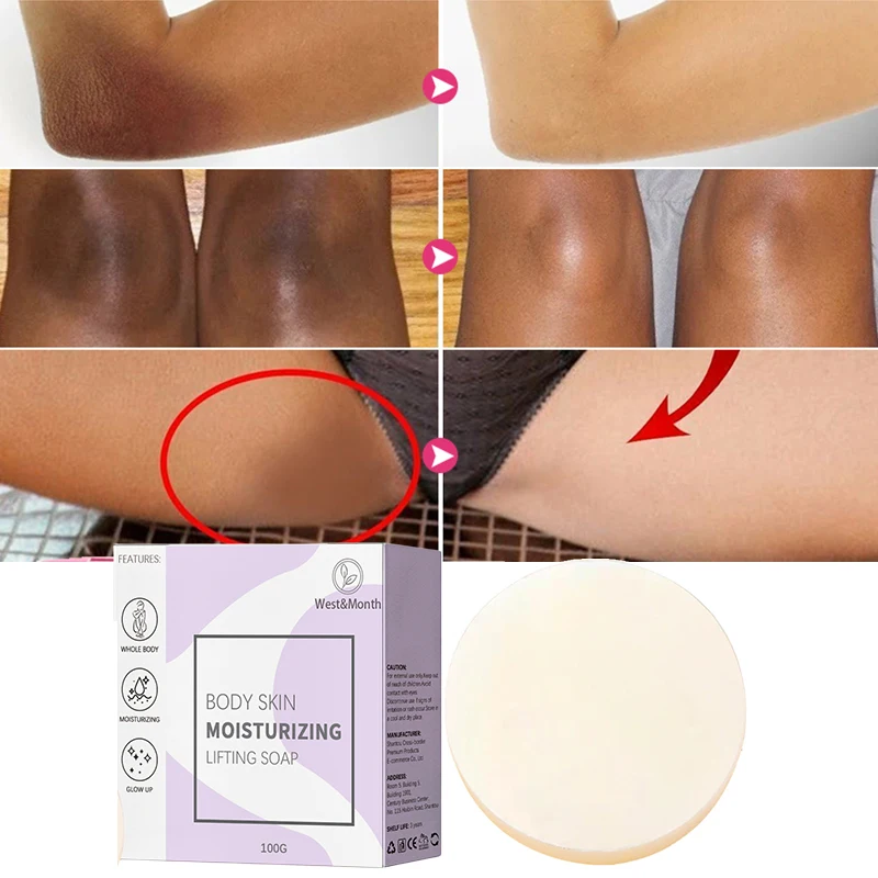 

Goat's Milk Body Skin Whitening Soap Chicken Skin Removal Facial Wash Exfoliating Moisturizer Crotch Axilas Lightening Soap100g