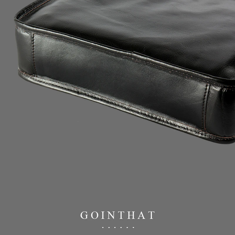 Genuine Leather Men's Multifunction Shoulder Bag Man Crossbody Large Capacity Travel Business Messenger Pack Handbags Outdoor