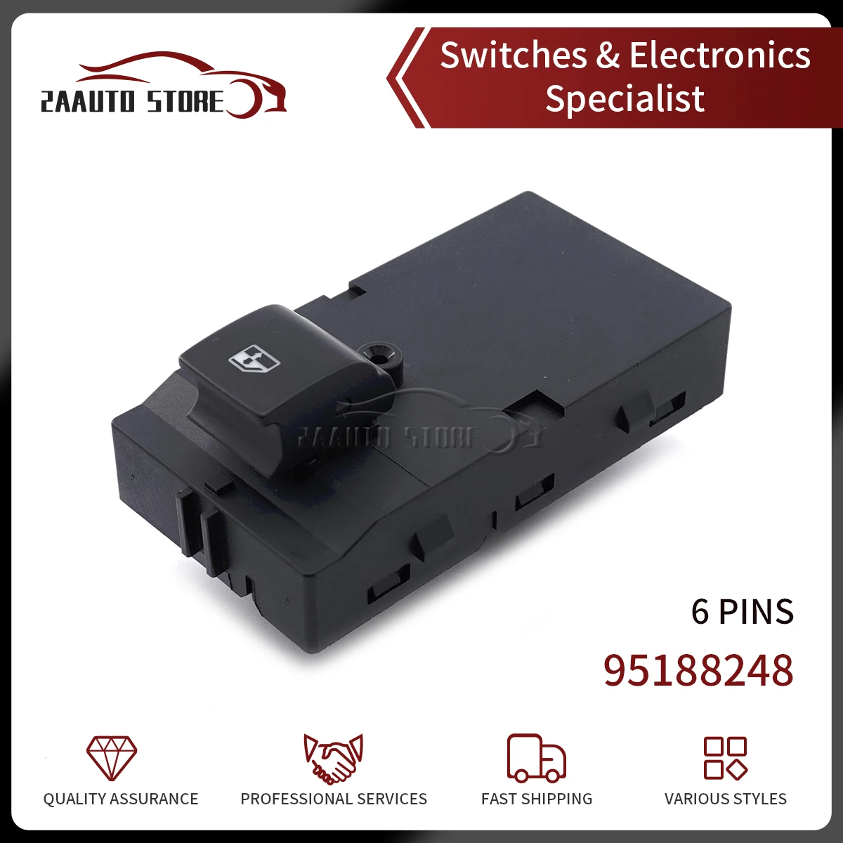 

Power Electric Car Window Switch Single Button 95188248 For Chevrolet Sonic AVEO T300 Trax 95460076 Car Accessorie