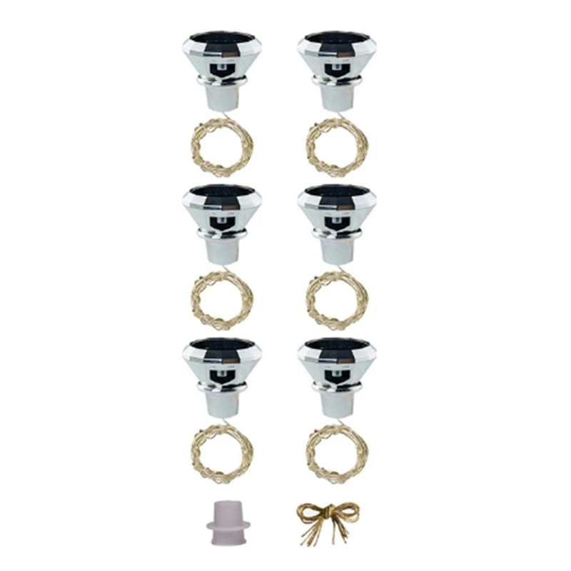 

6 шт., Светильники для улицы, 2 м, 20 светодиодов