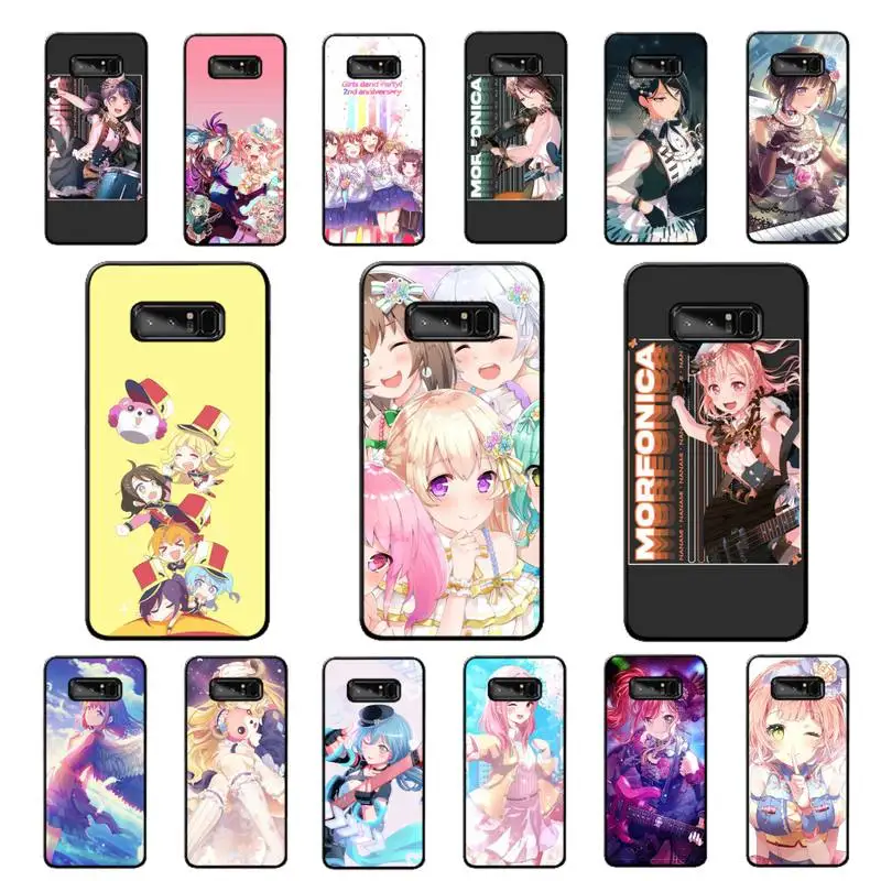 

FHNBLJ Anime BanG Dream Phone Case for Samsung Note 5 7 8 9 10 20 pro plus lite ultra A21 12 02