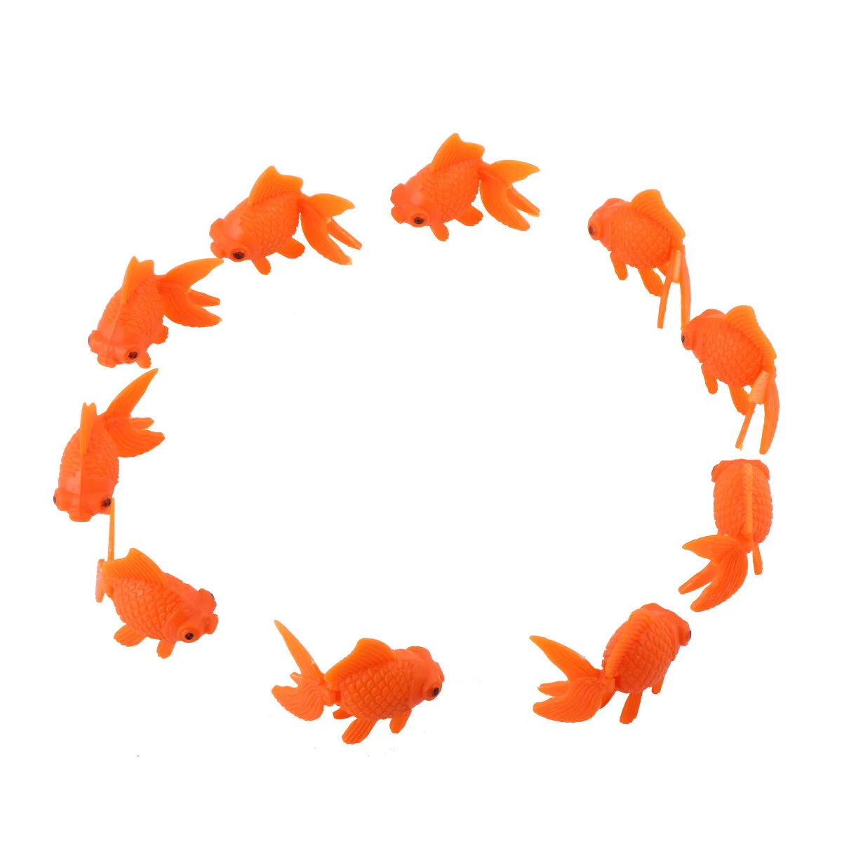

10 PCS Simulated Goldfish Tank Landscaping Aquarium Plastic Artificial Fish Bowls For Drinks Toy