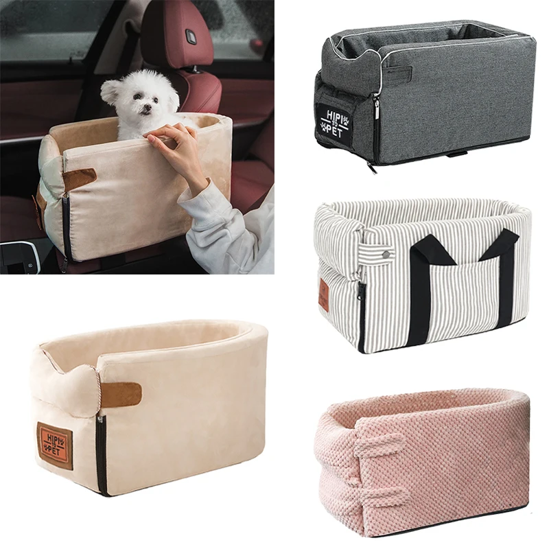 

Dog Cat Car Seat Portable Control Pet Safety Seat For Puppy Cats Carrier Protector Travel Beds Chihuahua York Seat Pet Supplies