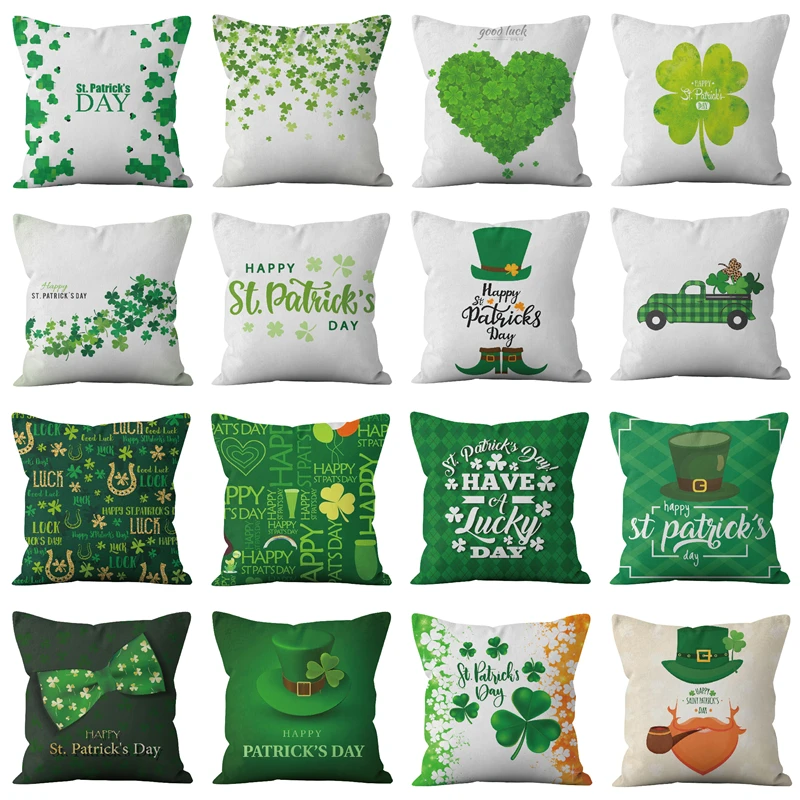 

Модная наволочка серия Св. Патрика, декоративная наволочка для дивана, спальни, гостиной, украшение для дома, наволочка для подушки