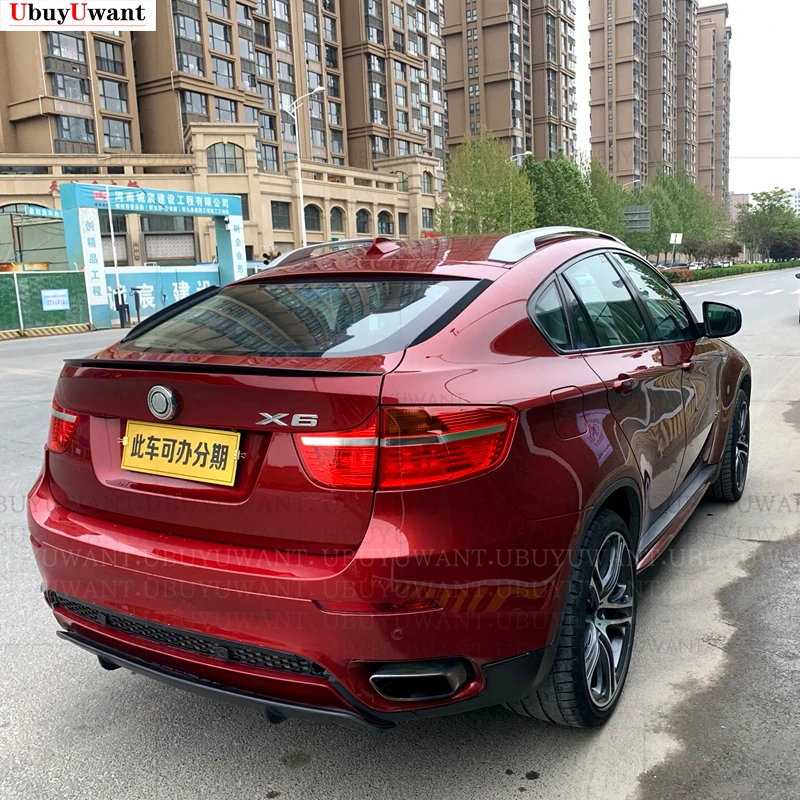 

Стайлинг автомобиля ABS X6 E71 2008-2013 задний спойлер крыло багажника для BMW X6 E71 M-стиль производительности