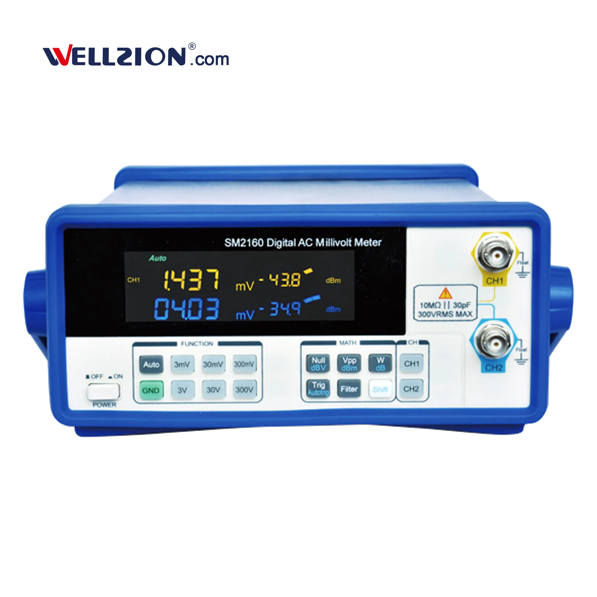 

SM2160 4.5 digits 5Hz to 6MHz Digital AC Millivolt Meter