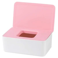 pink tissue box tissue wipes box tray wipes dispenser sealed design with lid not easy ash