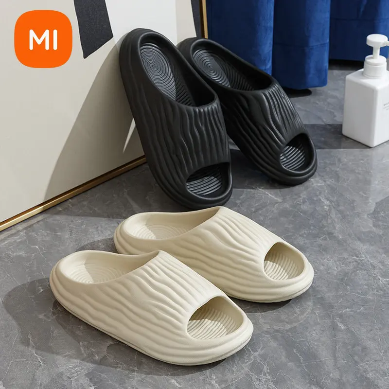

Xiaomi Mijia Summer Slippers Men Women EVA Soft Bottom Indoor Home Slides Sandals Light Beach Shoes Male Non-slip Slippers