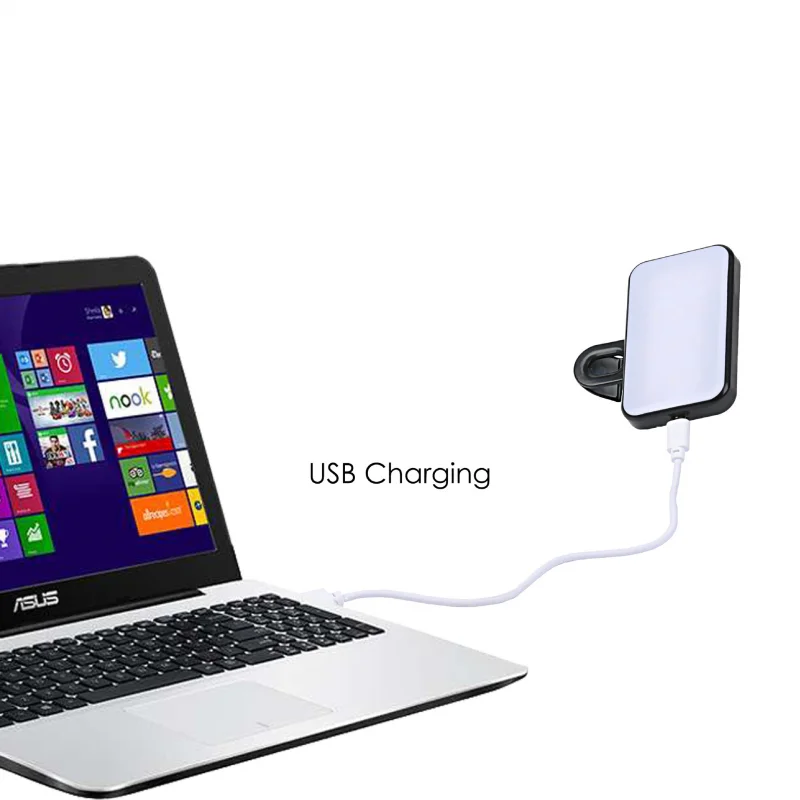 Портативный мини-штатив для селфи с 3 перезаряжаемыми режимами