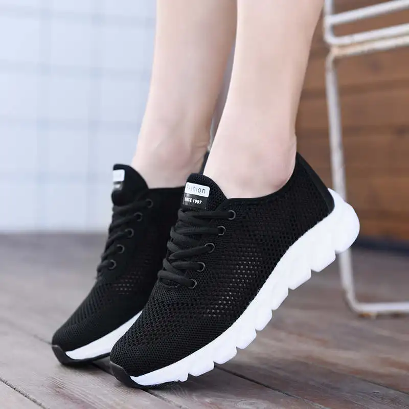 

Rubber Soles Sport Sneakers Woman Net Running Shoes Woman Joggers White Sports For Women Skor White Sneakers For Women Tennis