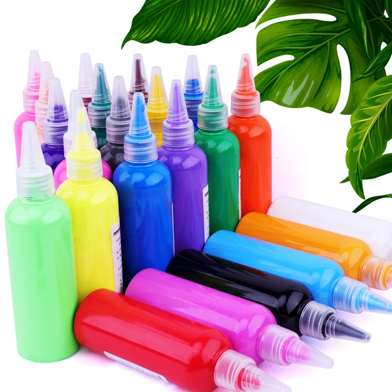 

100ml High Gloss Acrylic Pigment Art DIY Color Painting Graffiti Fluid Painting Acrylic Paint Supplies