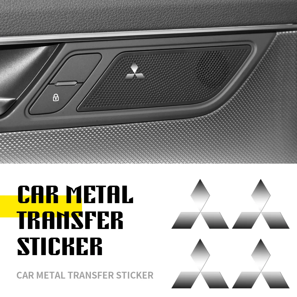 

Car Interior Nickel Sticker Badge Emblem Dashboard Auto Decoration For Mitsubishi asx outlander xl 3 lancer pajero l200 Ralliat