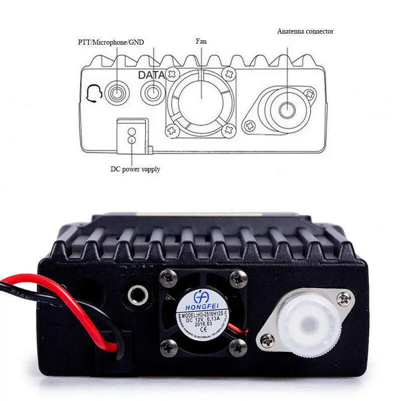 QYT KT-8900D 25-Watt Mini Car Mobile Radio Dual Band VHF/UHF 136-174/400-480MHz KT8900D Long Range Quad Watch Walkie Talkie