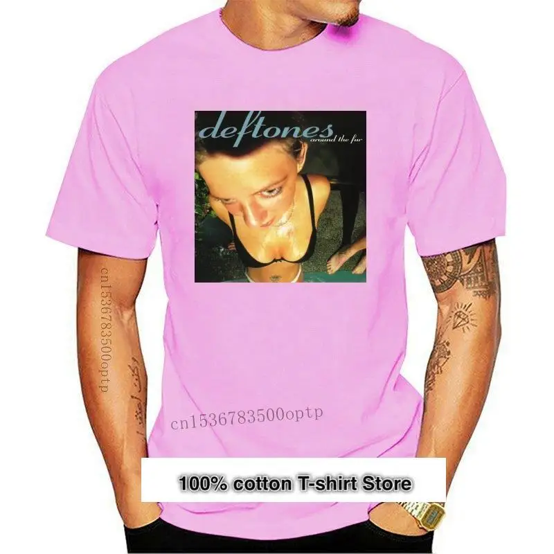 

Camiseta "alrededor del pelo" (negro) de Deftones, ropa de talla grande, 2021