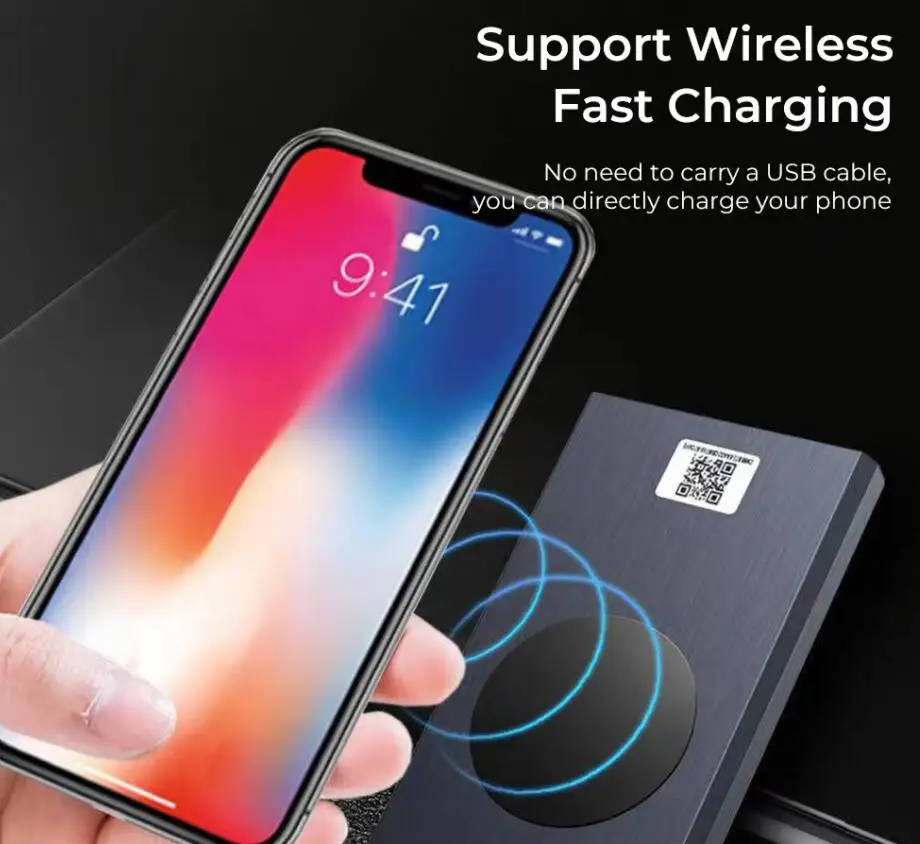 HD 4K WiFi цифровая камера 8000 мА портативное зарядное устройство P2P двойная USB