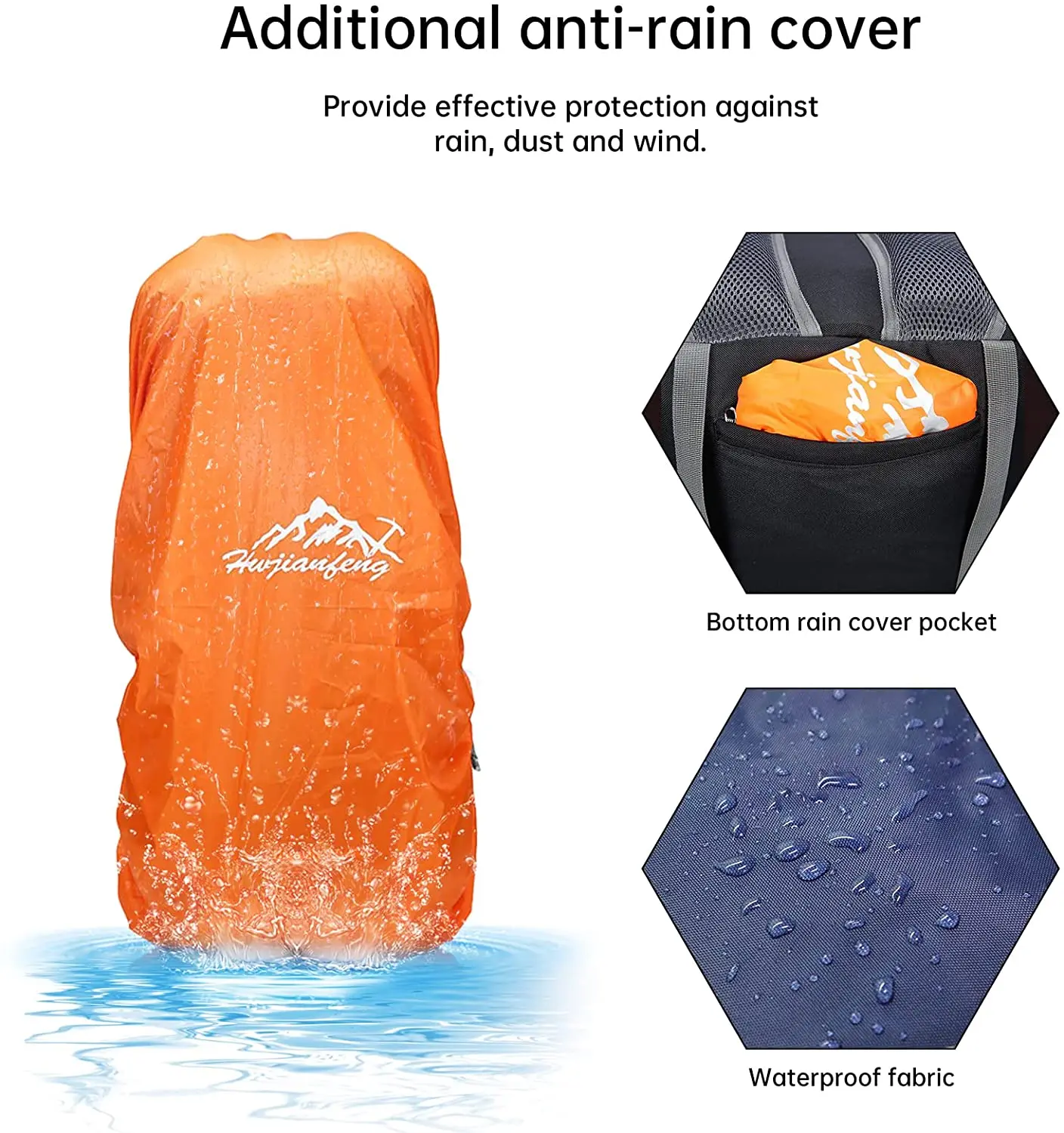 Hiking Backpack for Men and Women 70L Waterproof Lightweight Camping Daypack with Rain Cover for Outdoor Travel Mountaineering