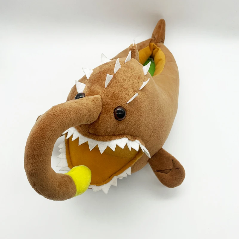 Новые Тапочки Monkfish забавные плюшевые туфли рыбы зимние теплые фонарики для дома