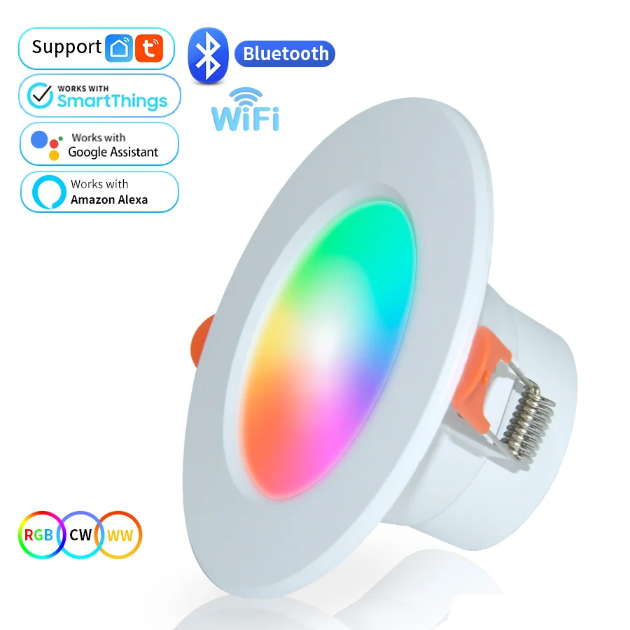 

Умные Потолочные Светильники Светодиодные Лампы Tuya С Поддержкой Wi-Fi С ZigBee3.0 RGB Alexa И Google Home Совместимость С Р...