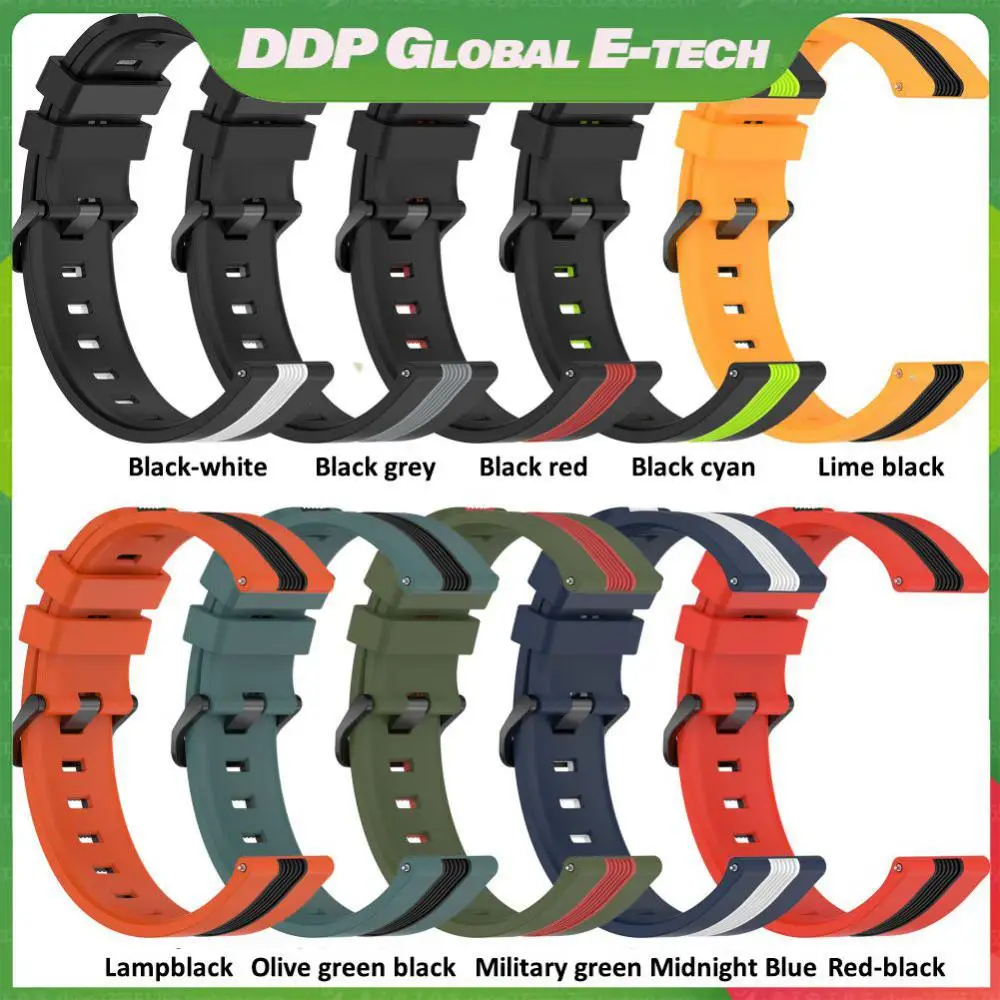 

Durable Replacement Strap Practical Portable Sport Bracelet 22mm Universal Silicone Band For Huawei Gt 3 Se For Huawei Gt3 Se