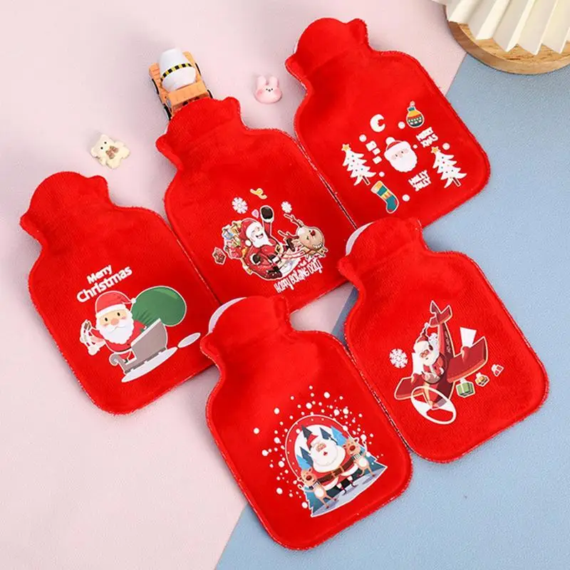 

Christmas Hot Water Bottle Christmas Warm Water Bottle Pouch Water Bottle Sack With Cartoon Santa Merry Christmas Gifts For Kids