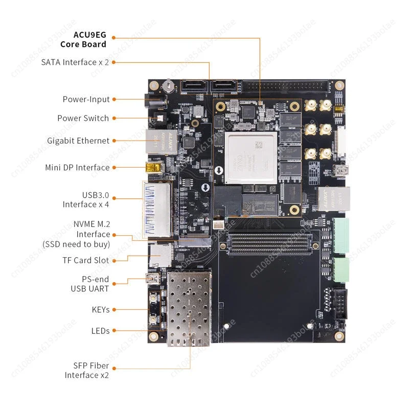Плата разработки FPGA Xilinx Zynq UltraScale + MPSoC XCZU9EG 15EG 4K