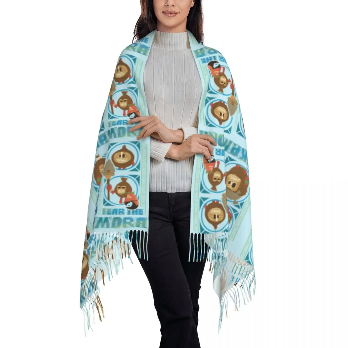 Зимние теплые шали на заказ Моана страх какаморы женские шарфы