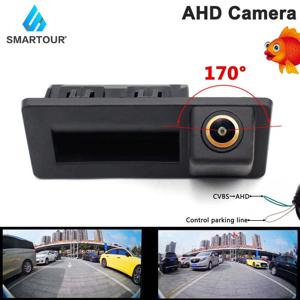 

170 Degree AHD Handle Trunk Car Rear Camera For Passat CC B6 B7 Polo Skoda Octavia Tiguan For Audi A4 Q3 Q5 A5 A8 S5 A3 A6 C7 A7