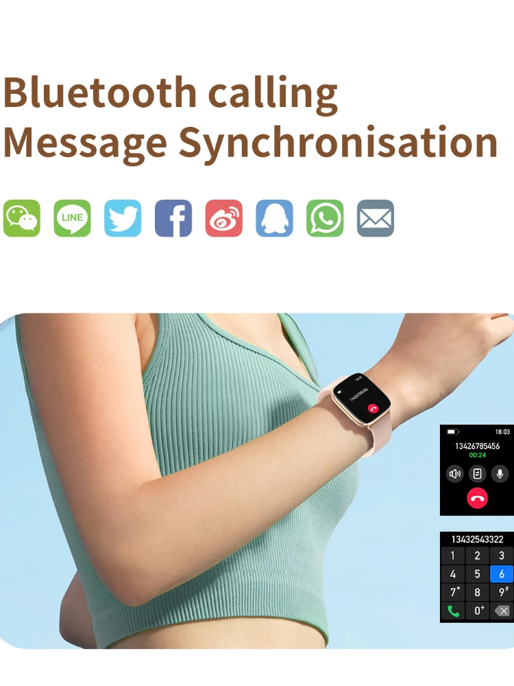 Фото 1,75 дюйма, Bluetooth-вызовы, здоровье, умные часы, 2025 год, мониторинг, отслеживание активности, многофункциональные мужские и женские умные часы для Android IOS №2