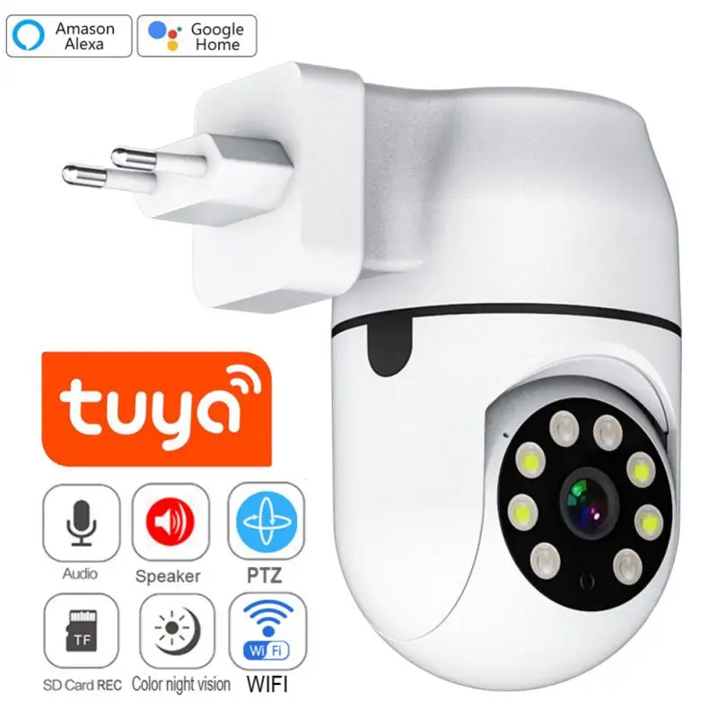 

HD Tuya PTZ IP Camera Wireless Human Auto Tracking Cctv Security Surveillance Smart Cloud Color IR Night Vision Wifi Home Cam