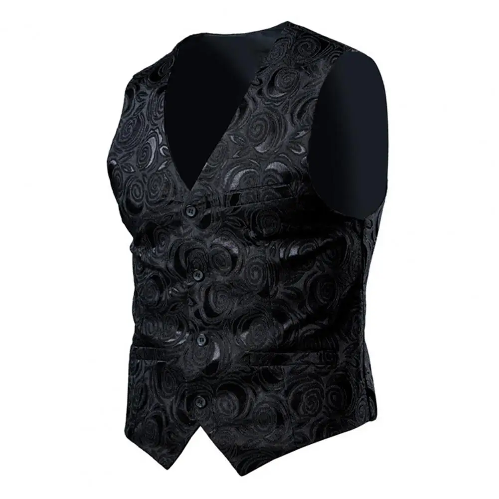 

Cool Waistcoat Cardigan V Neck Royal Four Seasons Men Vest Coat Buttons Men Vest Male Garment