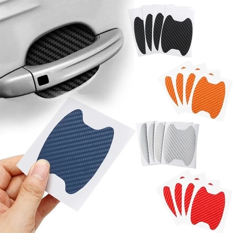 

4pcs Car Door Sticker Carbon Fiber Styling Scratches Cover For Mercedes W203 Golf 7 Gtd Chrome Styling Interior Moldings Mg4