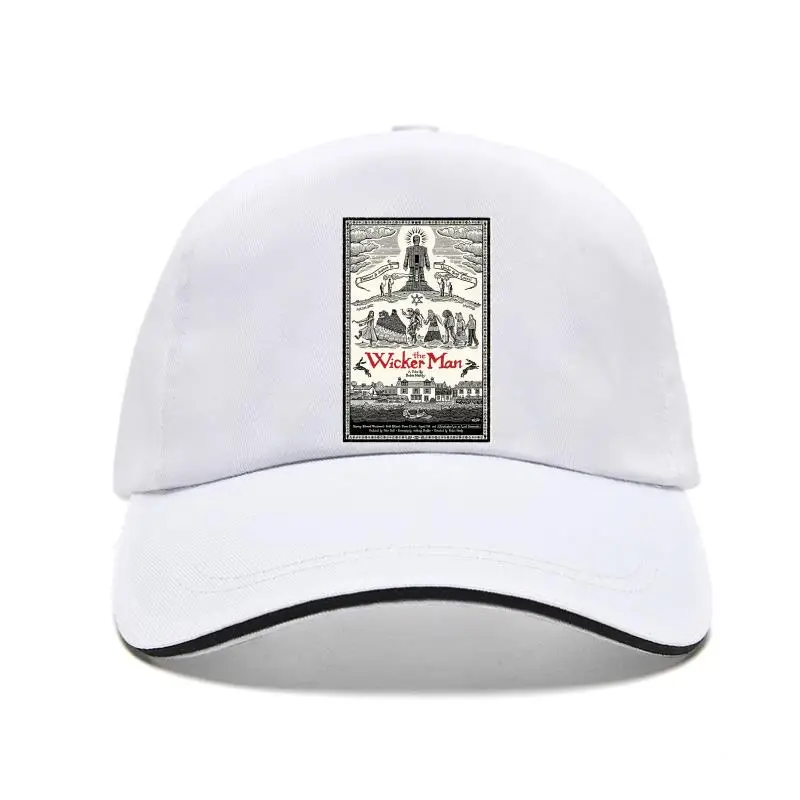 

THE WICKER MAN 70s CULT HORROR MOVIE RETRO Men Black Baseball Cap Adjustable Flat Brim Men Bill Hats Flat Brim