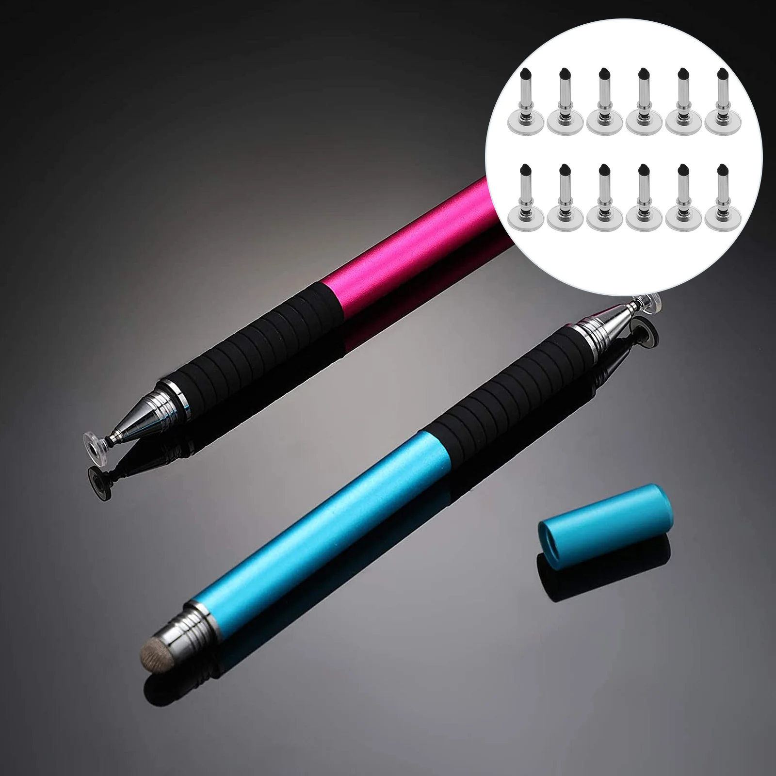 

12 Pcs Stylus Phone Touch Touchscreen Pen Refill Tips Capacitive Replacement