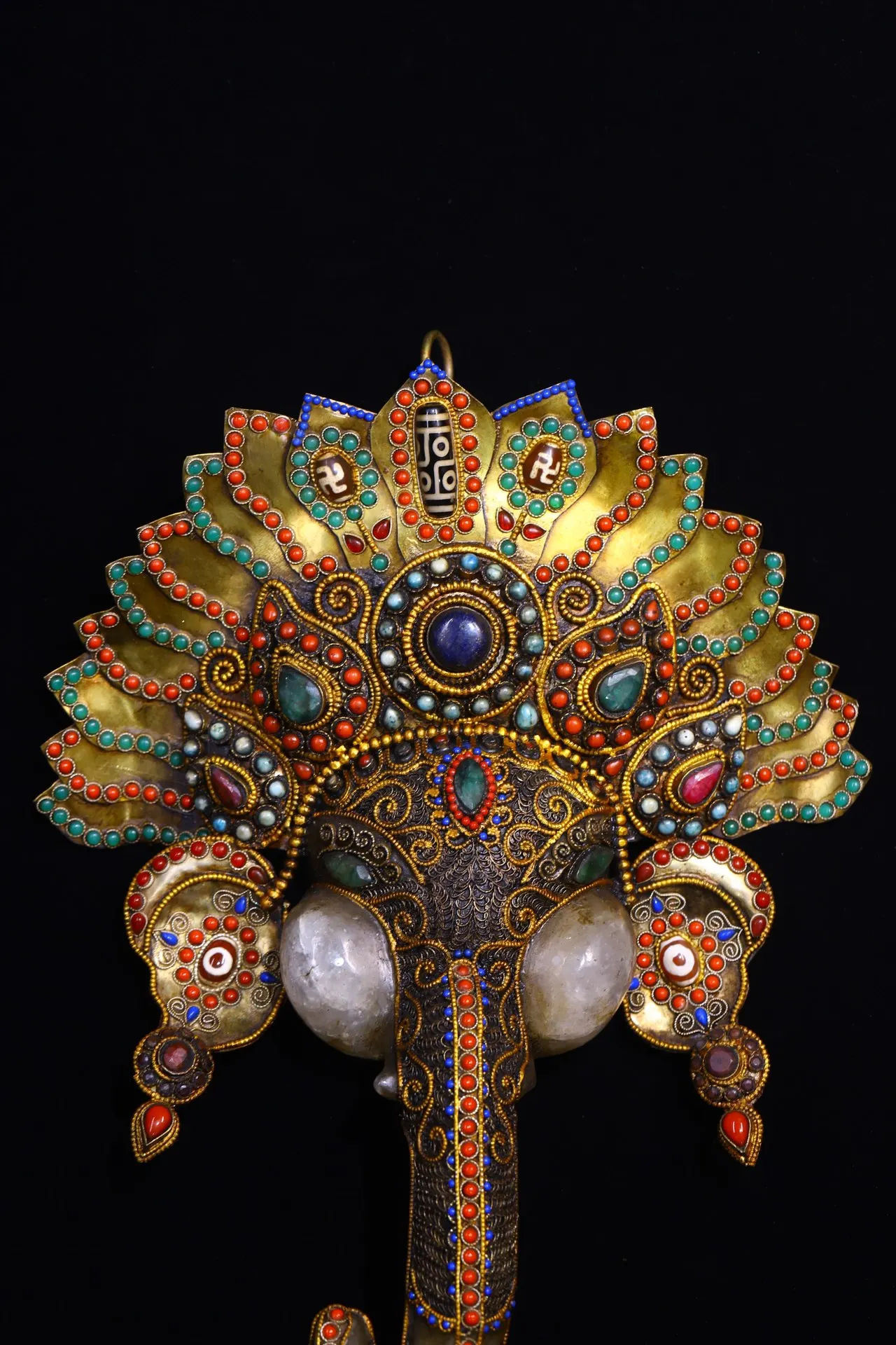 Коллекция тибетских храмов 12 дюймов старый натуральный кристалл обрамление в