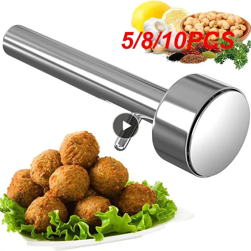 

5/8/10PCS Non-stick Meat Pressing Tool Large Falafel Ball Making Meatball Machine Practical And Eco-friendly Falafel Scoop Maker