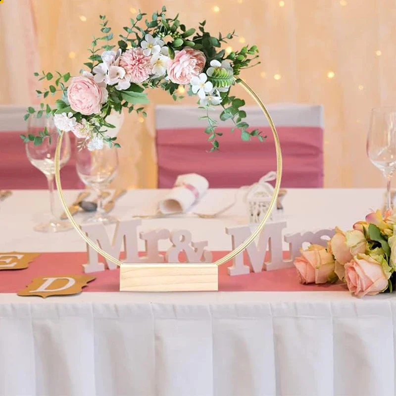 Металлическая гирлянда длиной 30 см настольный центральный предмет деревянная