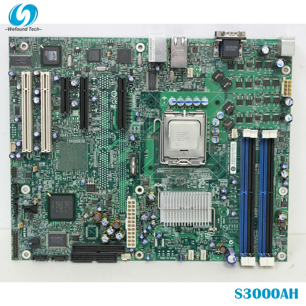 

100% Working Server Motherboard For Intel S3000AH 775 Fully Tested