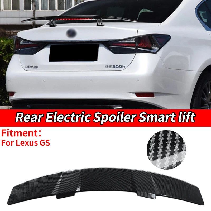 

Car Universal Electric Rear Spoiler Wing Trunk Tail Remote Control Modification Accessorie For Lexus-GS