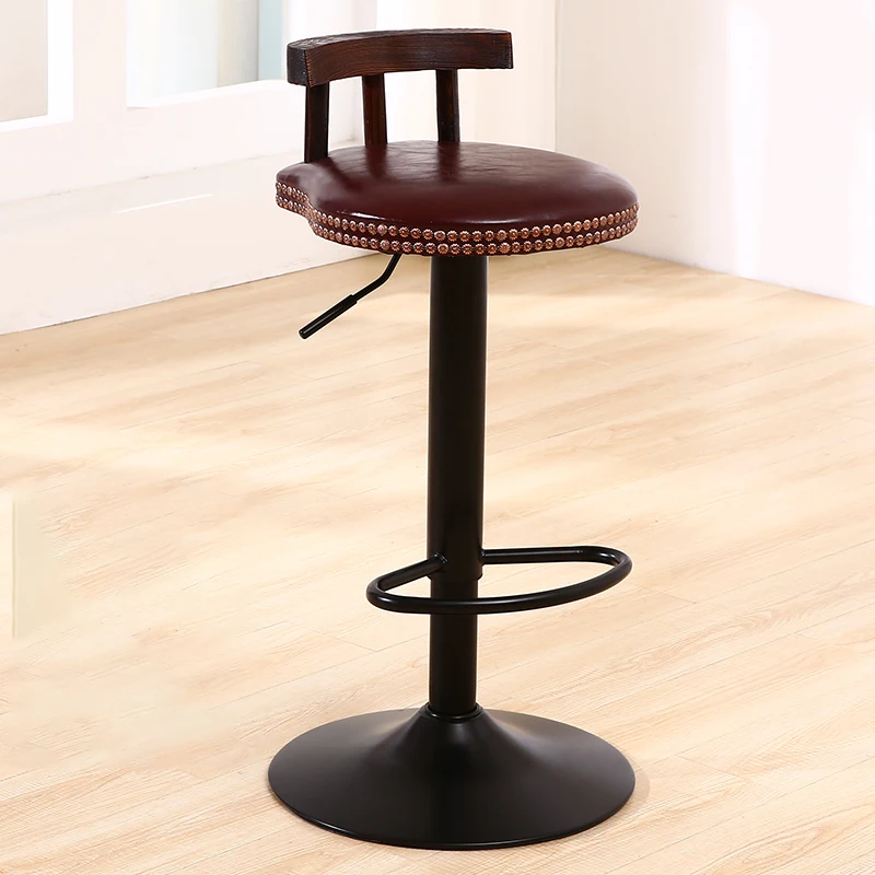 

Stylish Swivel Bar Stools Lift European Adjustable Reception High Stool Kitchen Minimalist Sillas De Bar Interior Furniture