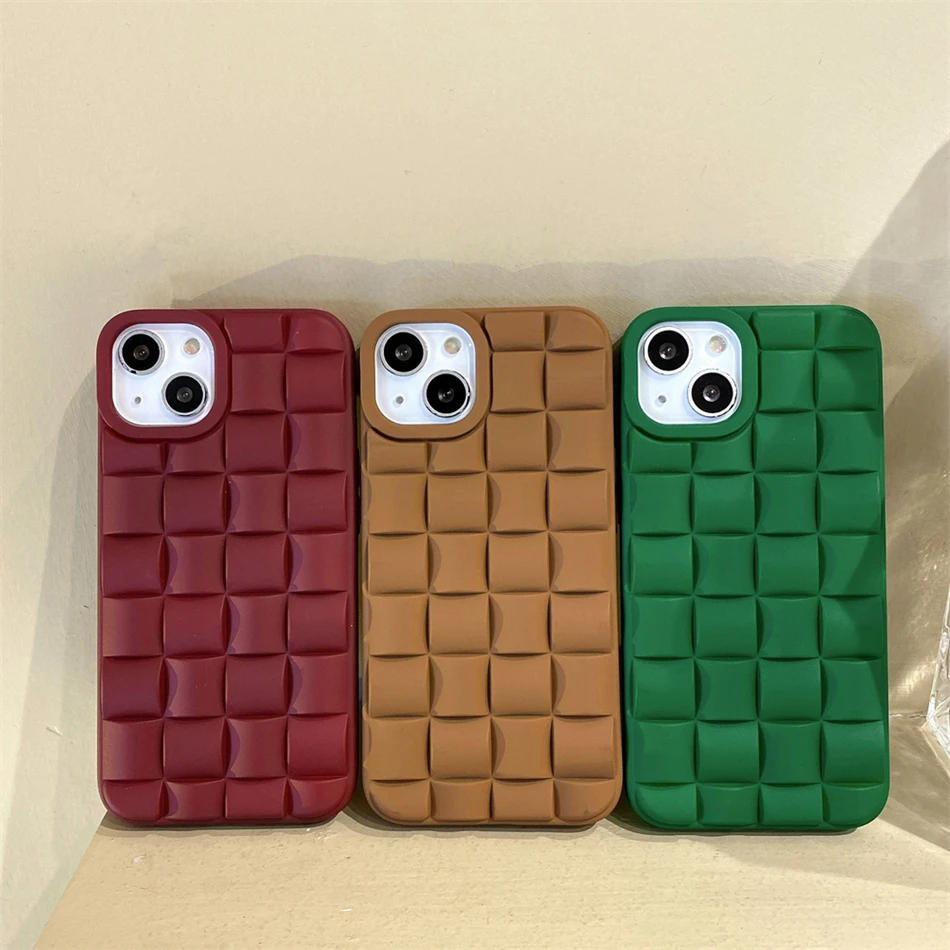 Простой однотонный трехмерный кубический сетчатый приятный для кожи синий