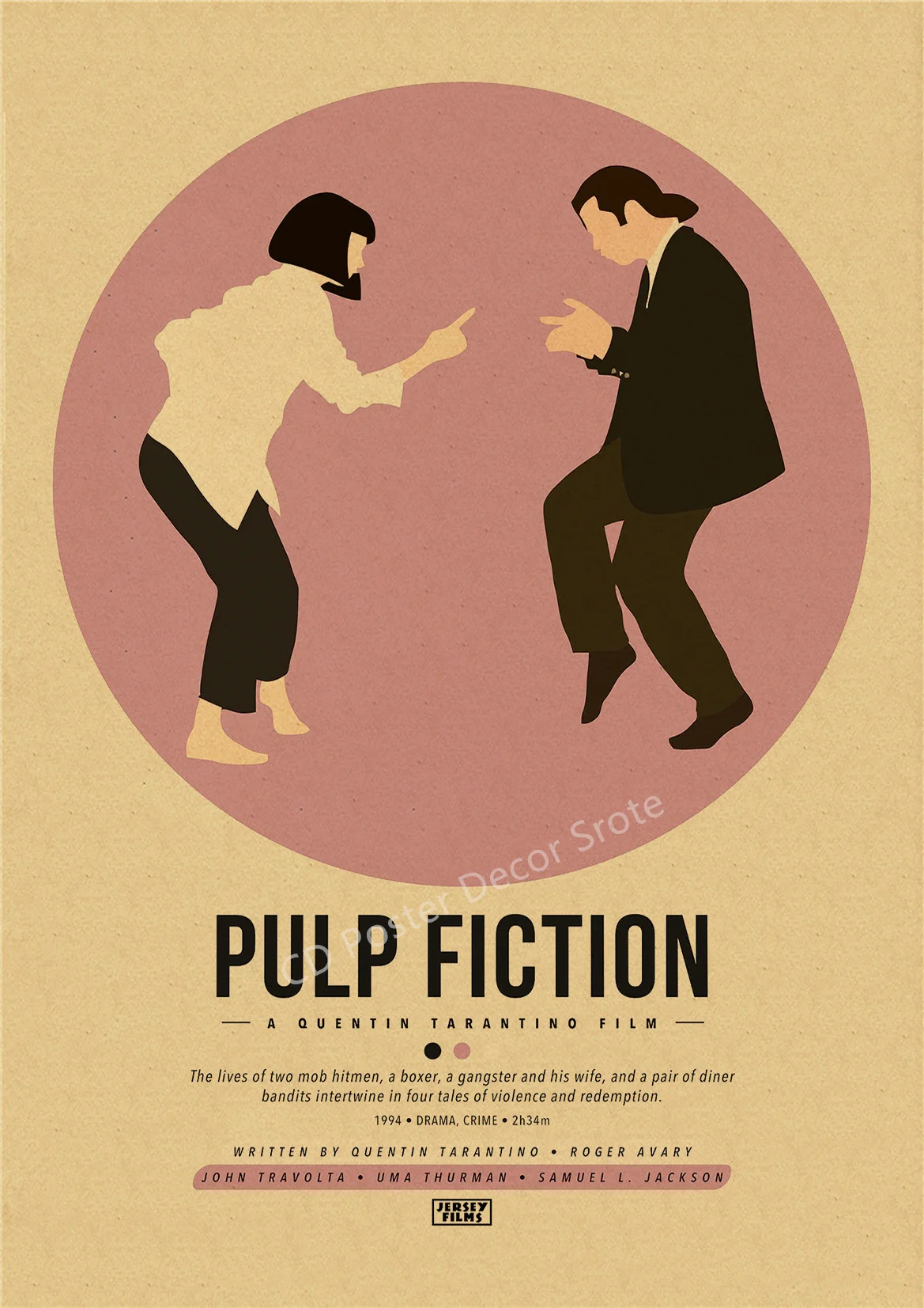 Классический кинопостер на крафтовой бумаге А4/А3