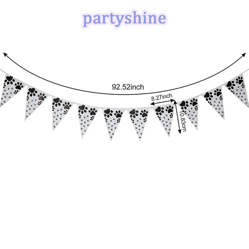 

Подвесной флаг «Собачья лапа», украшения для вечевечерние, Выпускной/С Днем Рождения/Товары для Хэллоуина/С Рождеством/Новым годом/День Свя...